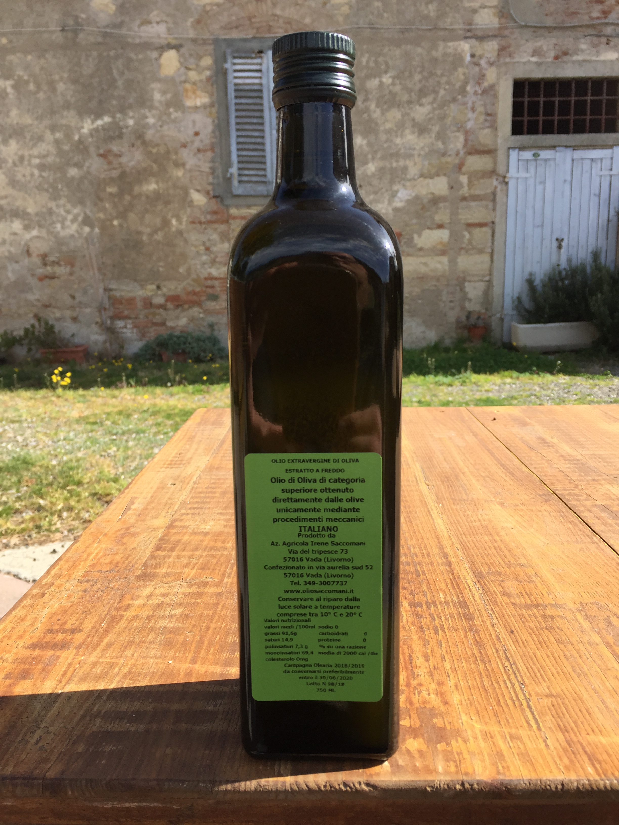 Olio di Oliva Bottiglia 0,750 Estrazione a Freddo (Toscana)